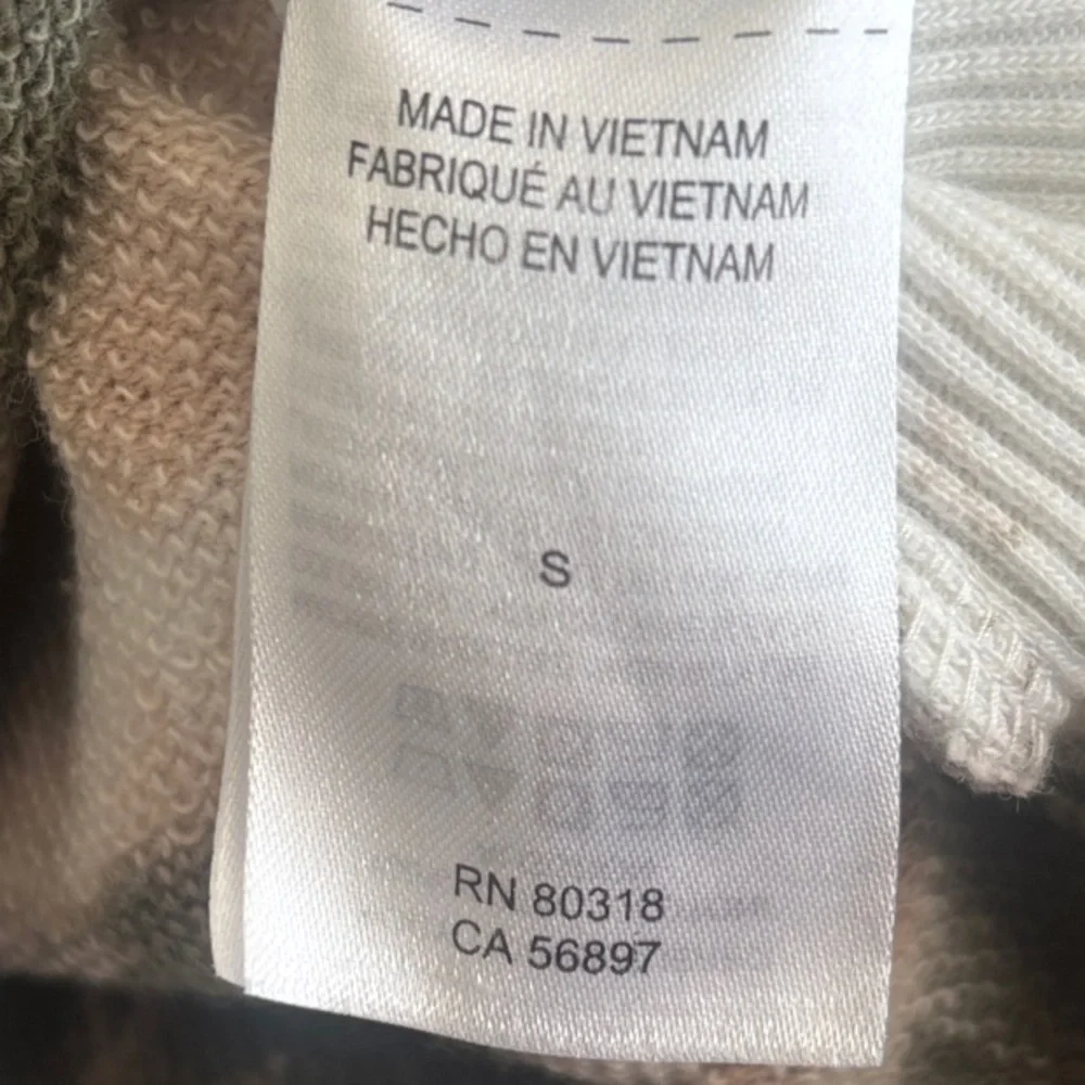 Lucky Brand  Tie-Dye Loose Fit Tunic Sweatshirt S Whiteish Tie Dye Green Taupe - Picture 13 of 13